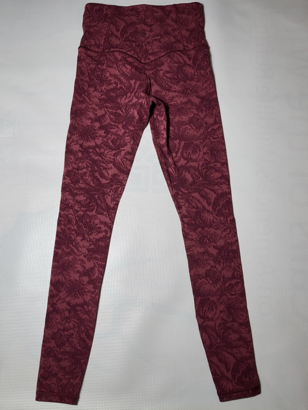 Athleta Womens Leggings Elation Size XS Cranberry Pilates Princess